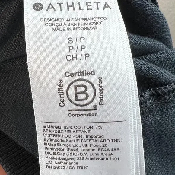 Athleta Black Farallon Weekender Jogger Ankle Pants Size Small - Picture 8 of 8